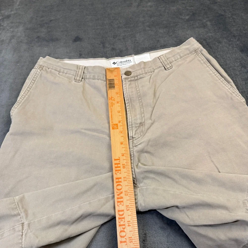 Columbia Chino Shorts Mens 34 Khaki Cotton Outdoor Casual Regular Fit